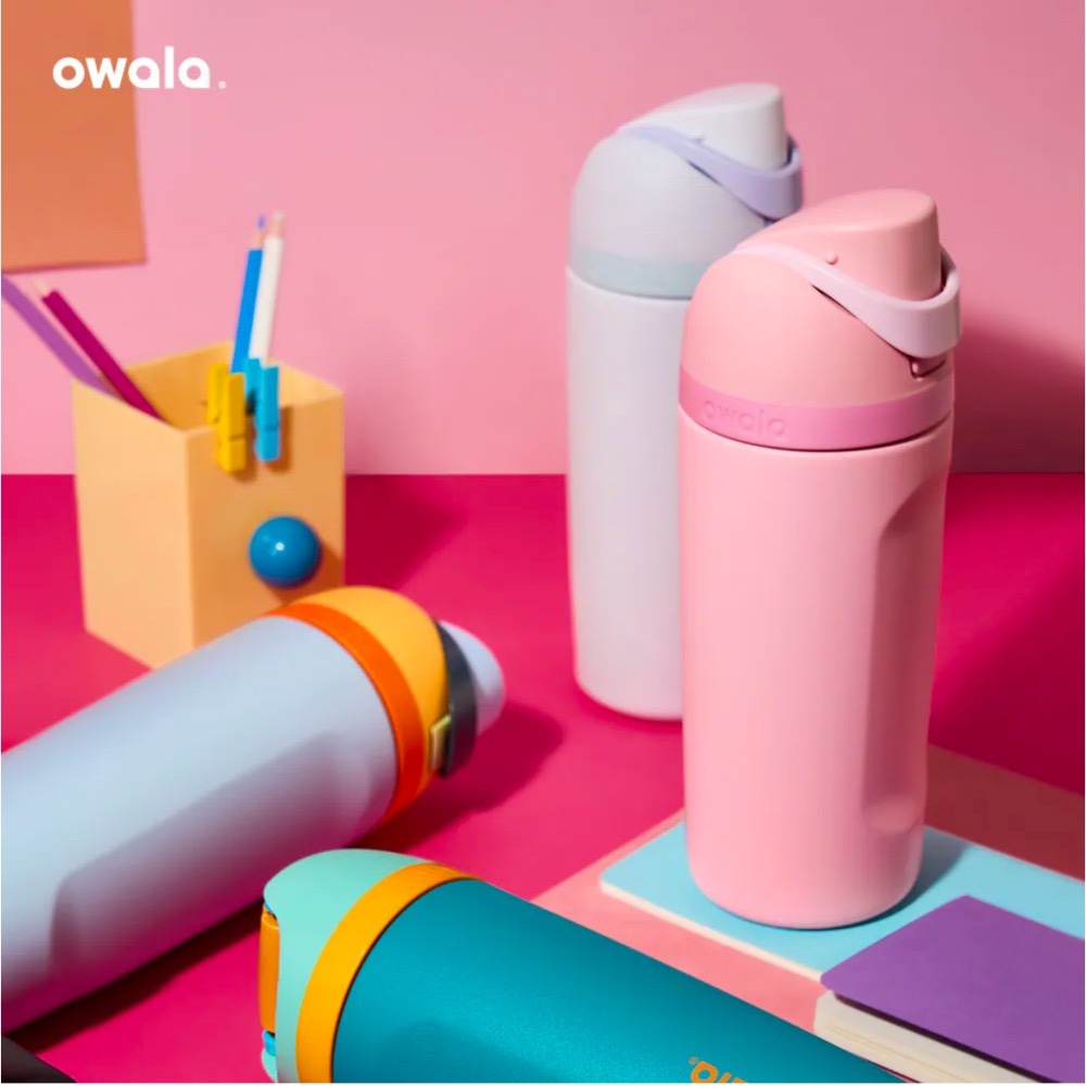 Owala® FreeSip 雙飲口吸管保溫保冰瓶 480ml【玫瑰粉】-細節圖2