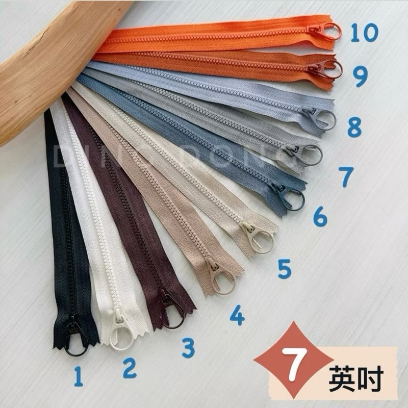 【叮咚Diy】YKK拉鍊-3V單色易開罐頭7英吋拉鍊、17.5公分拉鍊、18公分拉鍊、拉鏈、3V拉鍊、3V拉鏈、塑鋼拉鍊-細節圖2