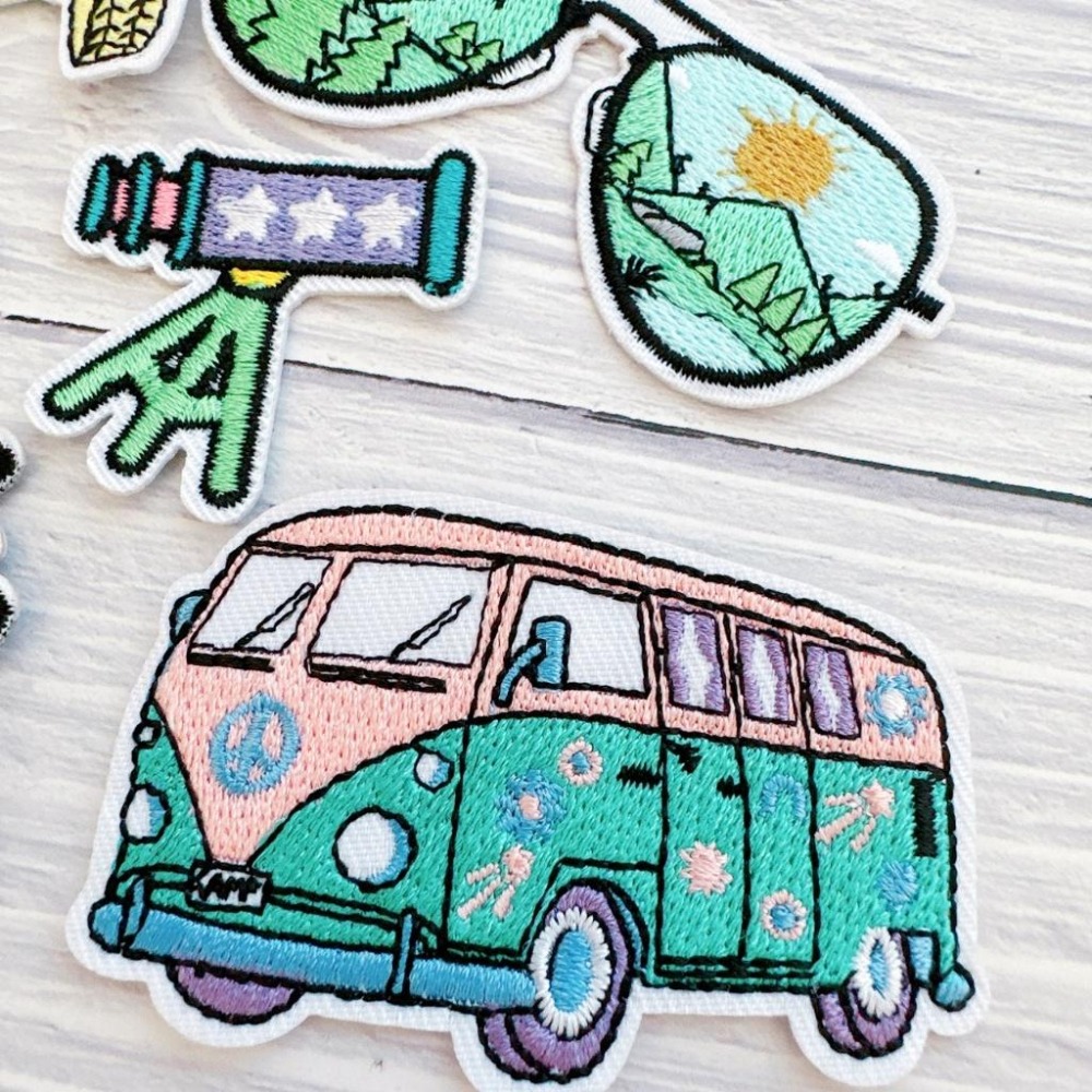 【皮卡布】U1 吉普車 T4 布貼  布章 臂章燙 刺繡燙布貼 徽章 刺繡布貼 熨燙貼 熨燙布貼 Patch 魔鬼氈布章-細節圖3