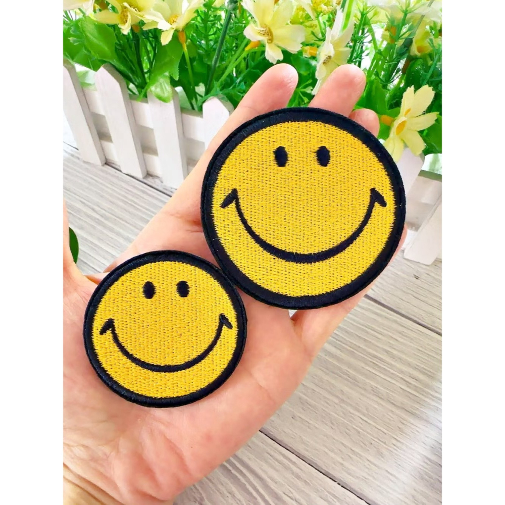 【皮卡布】免熨燙 A14 小惡魔 星星  SMILE  貼紙 徽章 手帳貼紙 刺繡布貼 自黏布貼 刺繡裝飾貼 patch-細節圖3