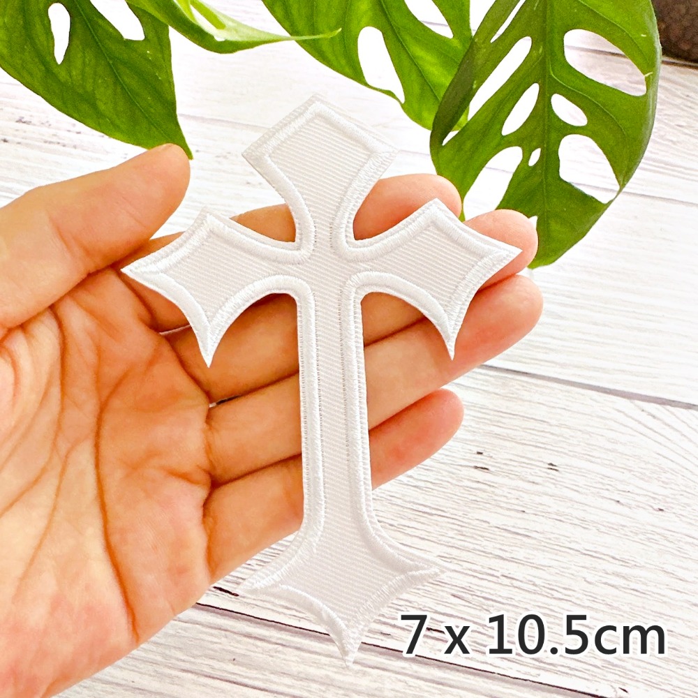 【皮卡布】G4 十字架  徽章 布貼 裝飾 布章 臂章燙 刺繡燙布貼 徽章 刺繡布貼 補丁 熨燙布貼 Patch-規格圖5