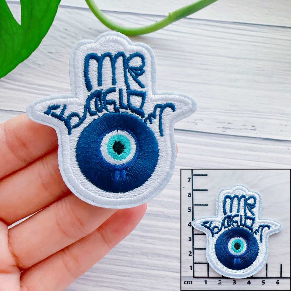 【皮卡布】I1 眼睛 eyes love 布貼 刺繡燙布貼 徽章 刺繡布貼 補丁補破洞 熨燙貼 燙布貼 Patch-規格圖2