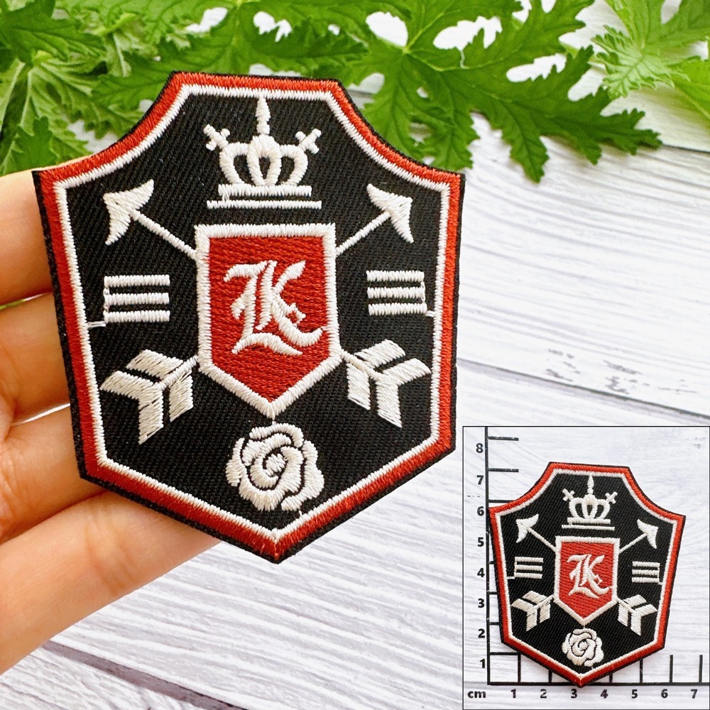 【皮卡布】 P16 校徽 制服徽章 jk徽章 布貼 刺繡燙布貼 徽章 刺繡布貼 和平標誌 熨燙貼 魔鬼氈布章 Patch-規格圖6