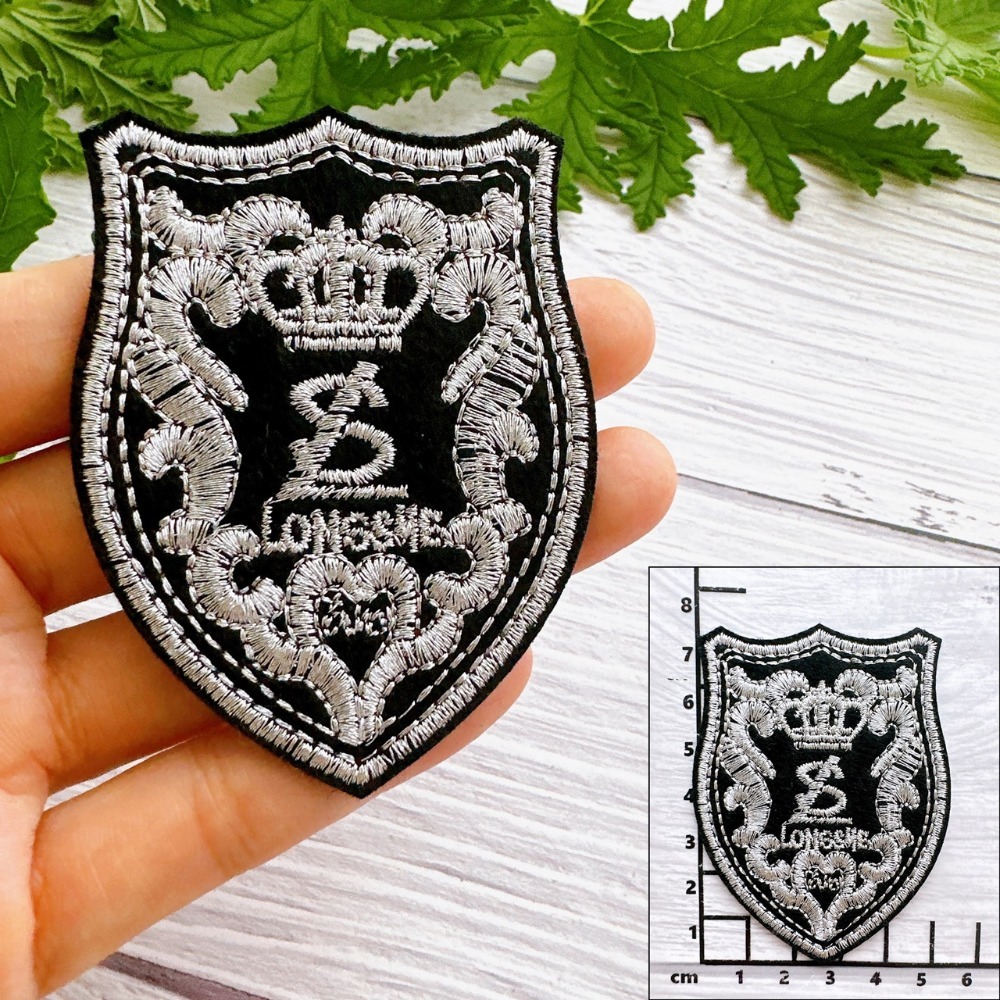 【皮卡布】 P16 校徽 制服徽章 jk徽章 布貼 刺繡燙布貼 徽章 刺繡布貼 和平標誌 熨燙貼 魔鬼氈布章 Patch-規格圖6