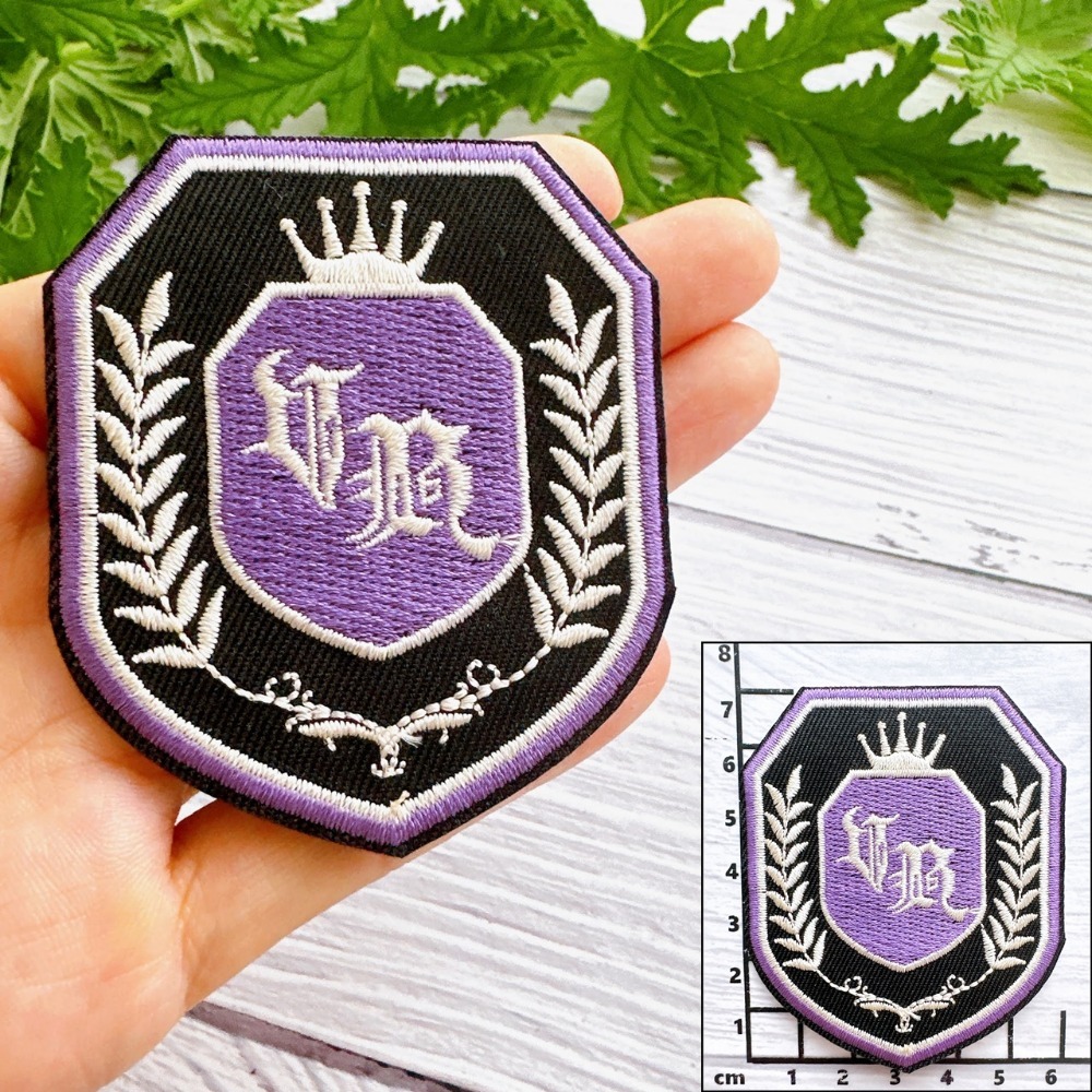 【皮卡布】 P16 校徽 制服徽章 jk徽章 布貼 刺繡燙布貼 徽章 刺繡布貼 和平標誌 熨燙貼 魔鬼氈布章 Patch-規格圖6