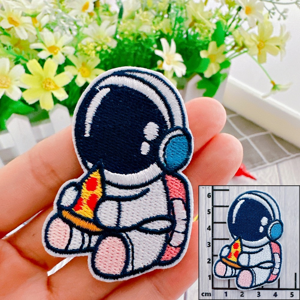 【皮卡布】免熨燙 S7 刺繡布貼紙 布貼紙 太空人 宇航員 布貼 手帳貼紙 刺繡布貼  自黏布貼 刺繡裝飾貼 patch-規格圖5