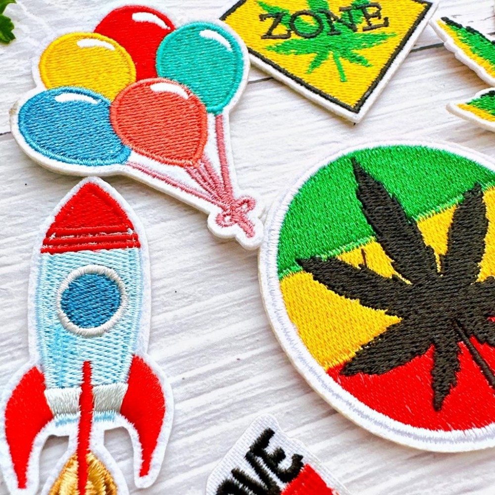 【皮卡布】T7 氣球 火箭 和平標誌 補夢網 麻葉徽章  布章 臂章 刺繡燙布貼 刺繡布貼 熨燙貼 熨燙布貼 Patch-細節圖5