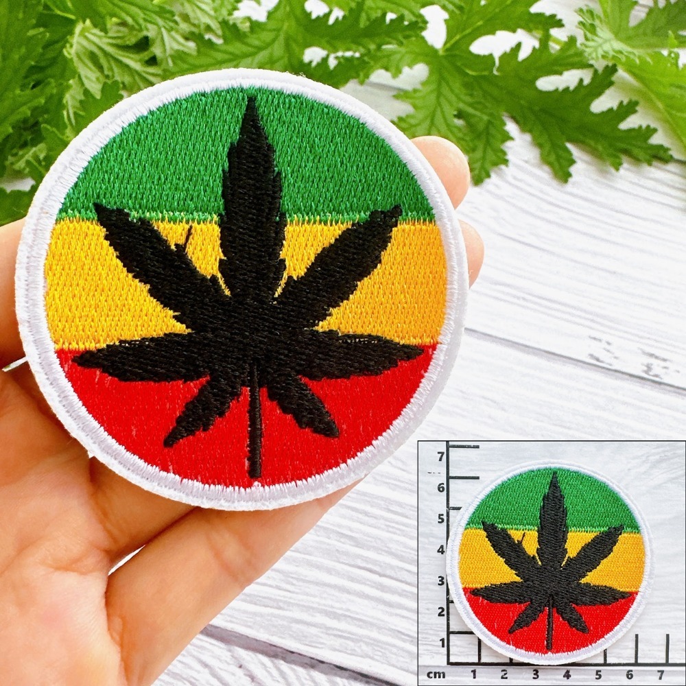 彩色圓型麻葉 (熱熔膠款)