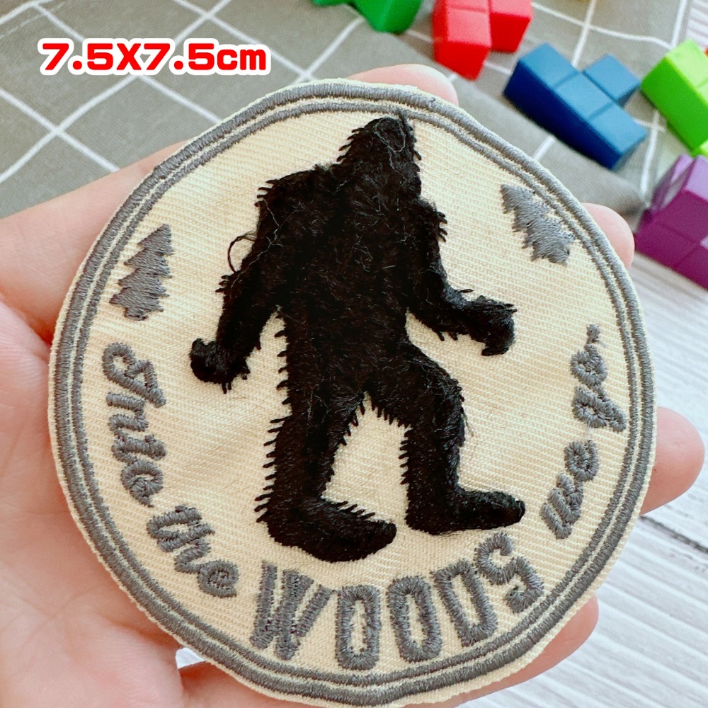【皮卡布】J6 北極熊 布貼 裝飾 布章 臂章燙 刺繡燙布貼 徽章 刺繡布貼 熨燙貼 熨燙布貼 Patch 魔鬼氈布章-規格圖7