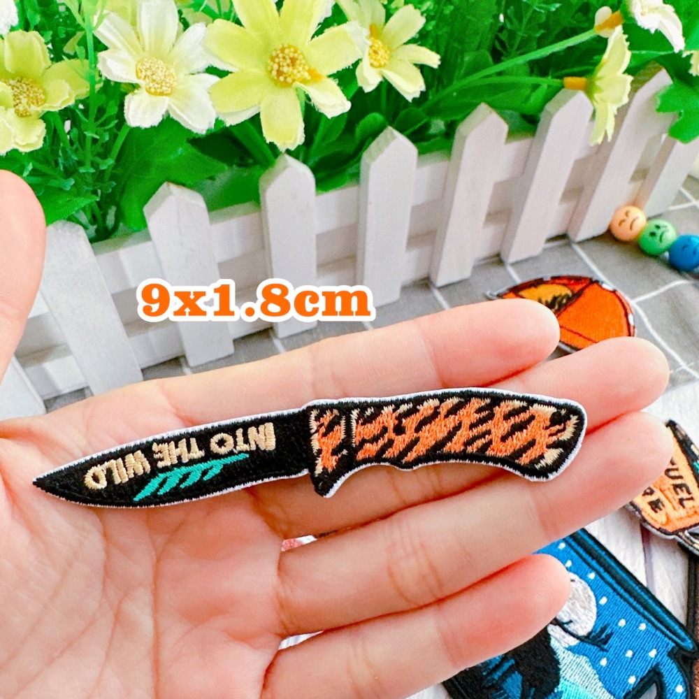 【皮卡布】J2 露營 帳篷 馬克杯 刀子 墨鏡 魔鬼氈布章 布貼 徽章  臂章燙 刺繡燙布貼  刺繡布貼 熨燙貼 魔鬼氈-規格圖9