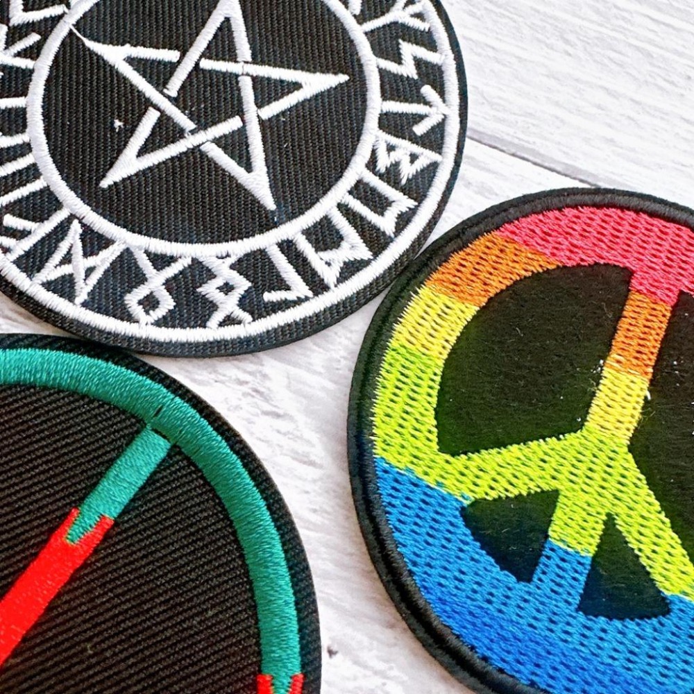 【皮卡布】P13 G6 和平標誌 英國國旗 徽章 布章 刺繡燙布貼  刺繡布貼 熨燙貼 熨燙布貼 魔鬼氈布章 Patch-細節圖4