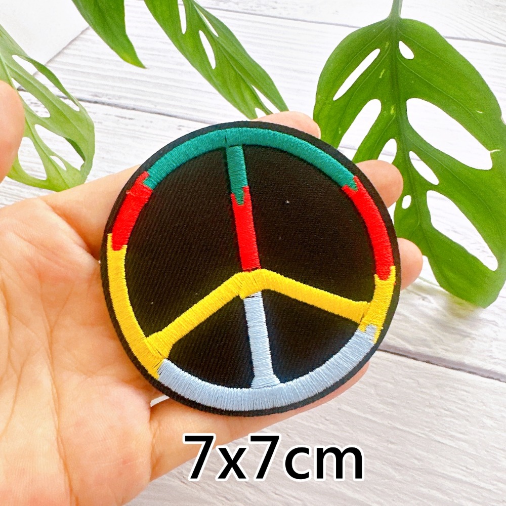 【皮卡布】P13 G6 和平標誌 英國國旗 徽章 布章 刺繡燙布貼  刺繡布貼 熨燙貼 熨燙布貼 魔鬼氈布章 Patch-規格圖6