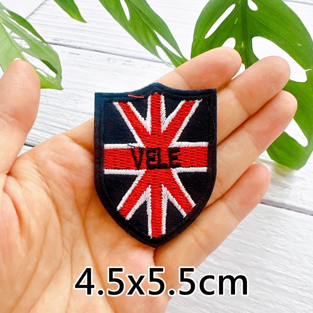 【皮卡布】P13 G6 和平標誌 英國國旗 徽章 布章 刺繡燙布貼  刺繡布貼 熨燙貼 熨燙布貼 魔鬼氈布章 Patch-規格圖6