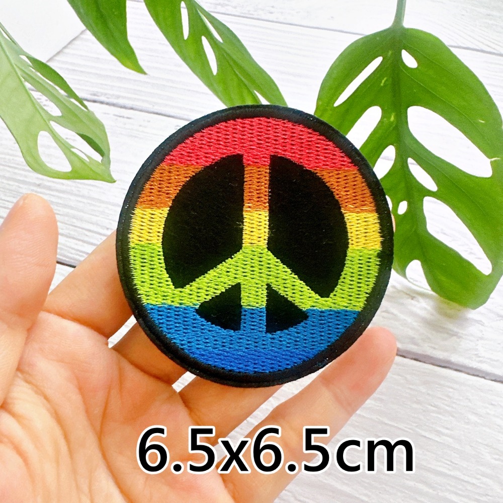 【皮卡布】P13 G6 和平標誌 英國國旗 徽章 布章 刺繡燙布貼  刺繡布貼 熨燙貼 熨燙布貼 魔鬼氈布章 Patch-規格圖6