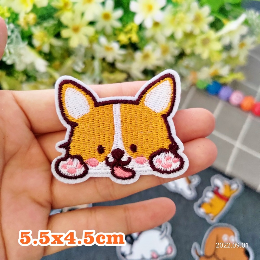 【皮卡布】U3小狗 狗狗 柴犬徽章 布貼 布章 臂章燙 刺繡燙布貼 刺繡布貼 補丁 熨燙貼 熨燙布貼 Patch-規格圖9