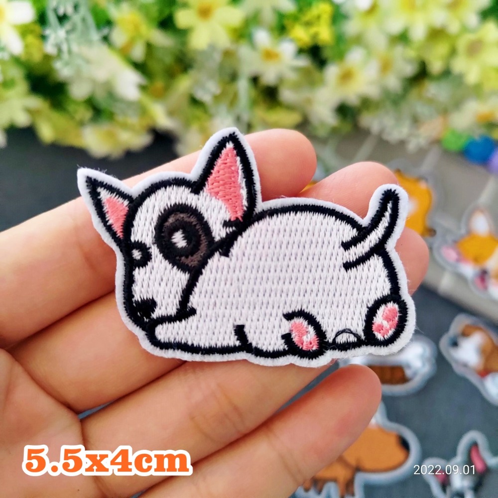 【皮卡布】U3小狗 狗狗 柴犬徽章 布貼 布章 臂章燙 刺繡燙布貼 刺繡布貼 補丁 熨燙貼 熨燙布貼 Patch-規格圖9