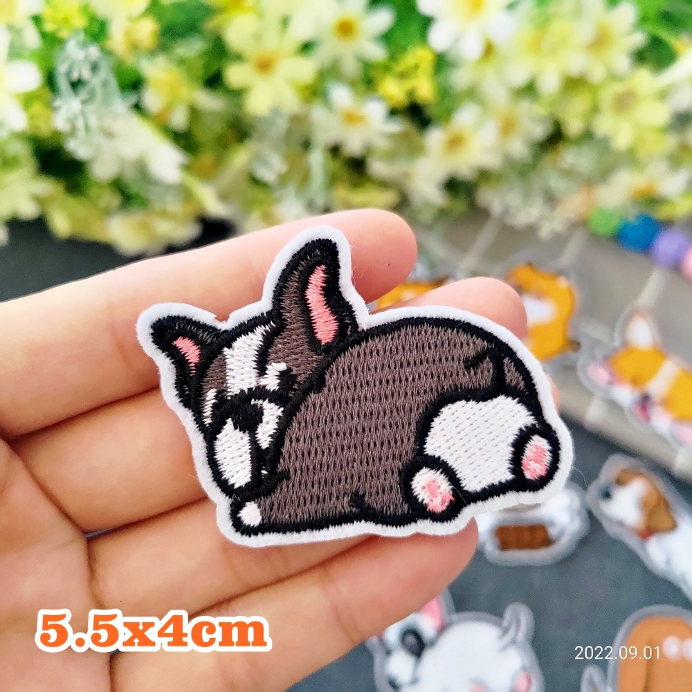 【皮卡布】U3小狗 狗狗 柴犬徽章 布貼 布章 臂章燙 刺繡燙布貼 刺繡布貼 補丁 熨燙貼 熨燙布貼 Patch-規格圖9