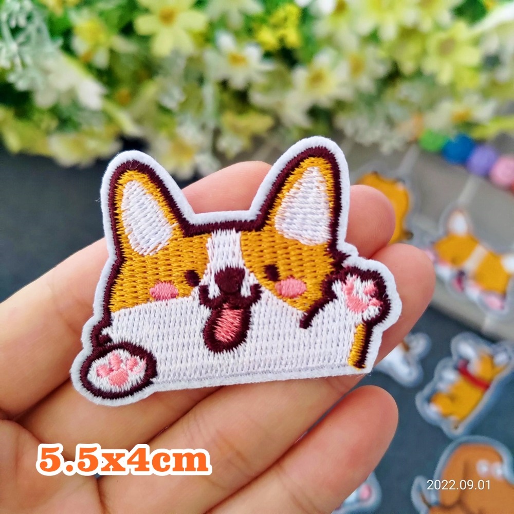 【皮卡布】U3小狗 狗狗 柴犬徽章 布貼 布章 臂章燙 刺繡燙布貼 刺繡布貼 補丁 熨燙貼 熨燙布貼 Patch-規格圖9