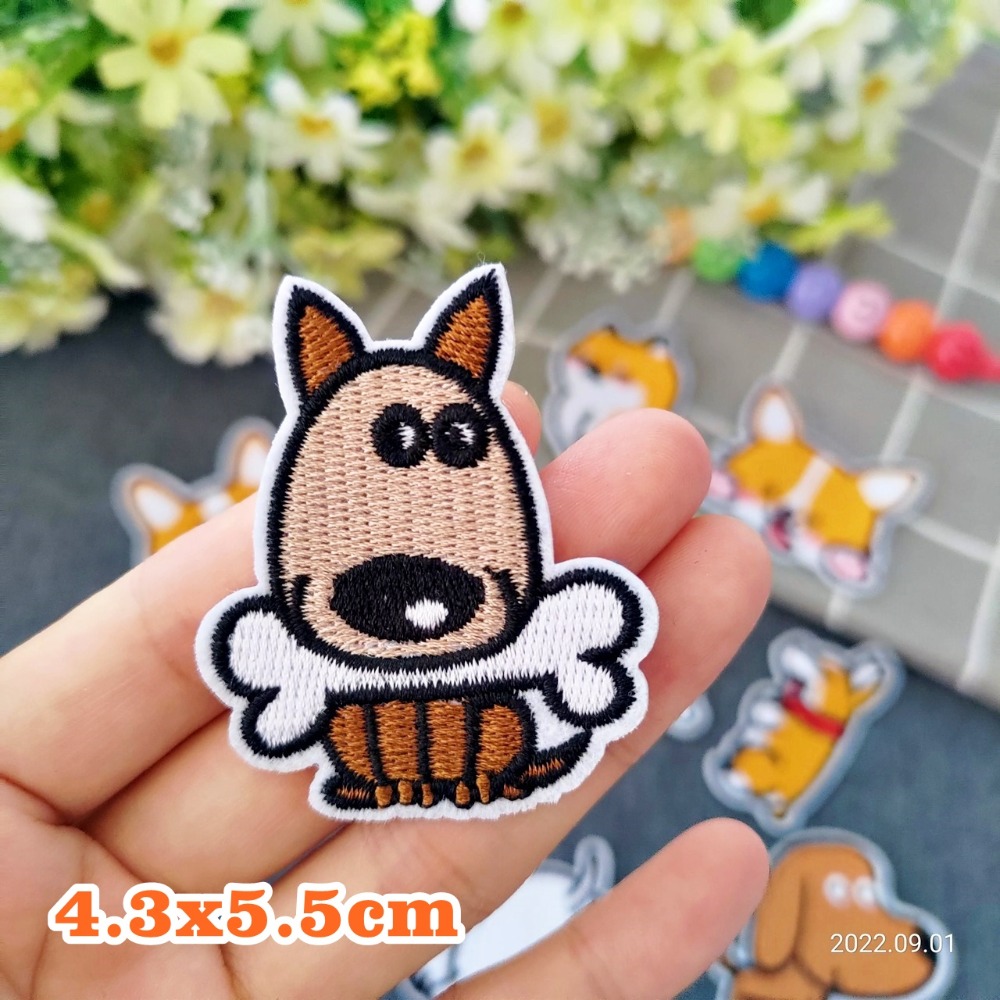 【皮卡布】U3小狗 狗狗 柴犬徽章 布貼 布章 臂章燙 刺繡燙布貼 刺繡布貼 補丁 熨燙貼 熨燙布貼 Patch-規格圖9