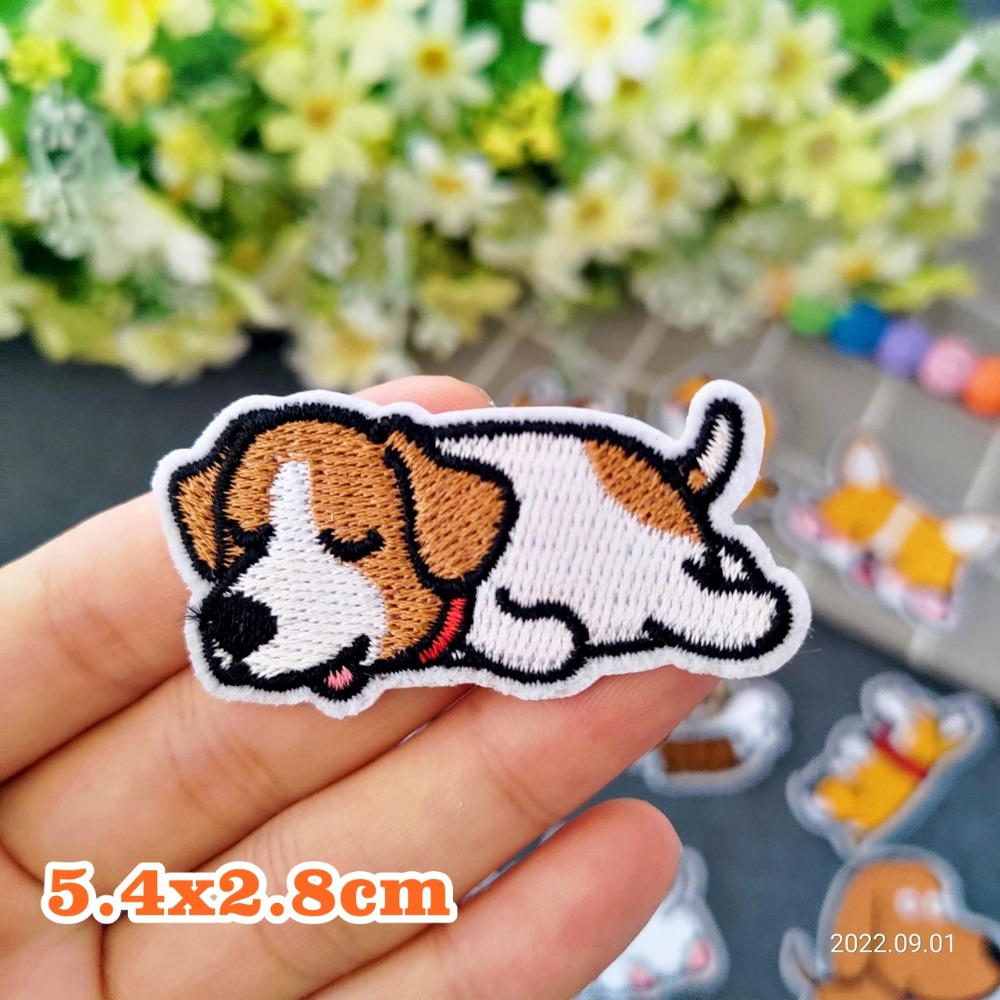 【皮卡布】U3小狗 狗狗 柴犬徽章 布貼 布章 臂章燙 刺繡燙布貼 刺繡布貼 補丁 熨燙貼 熨燙布貼 Patch-規格圖9