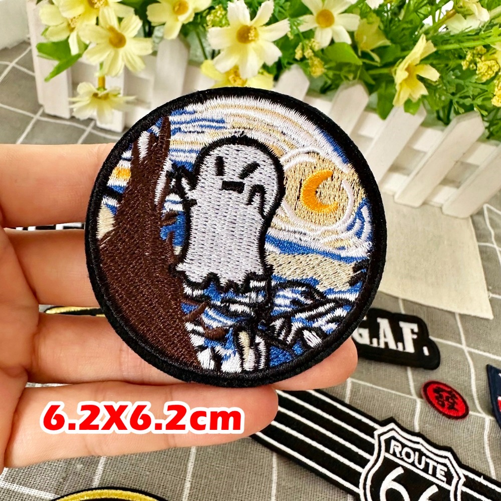 【皮卡布】P13青蛙 金蜂  徽章 大布貼 布章 臂章燙 刺繡燙布貼 刺繡布貼 熨燙貼 熨燙布貼 Patch 魔鬼氈布章-規格圖6