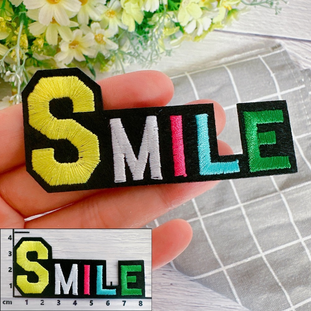 【皮卡布】G4 嘴唇 smile徽章 布貼 裝飾 布章 臂章燙 刺繡燙布貼 徽章 刺繡布貼 補丁 熨燙布貼 Patch-規格圖4