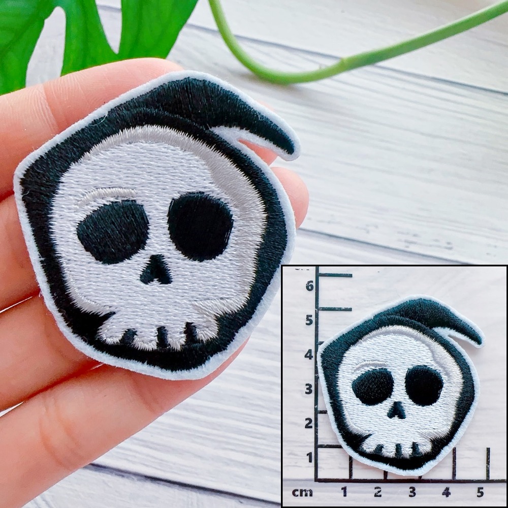 【皮卡布】I2 萬聖節 南瓜 幽靈 蜘蛛 蝙蝠 布貼 刺繡燙布貼 徽章 刺繡布貼 補丁補破洞 熨燙貼 燙布貼 Patch-規格圖6