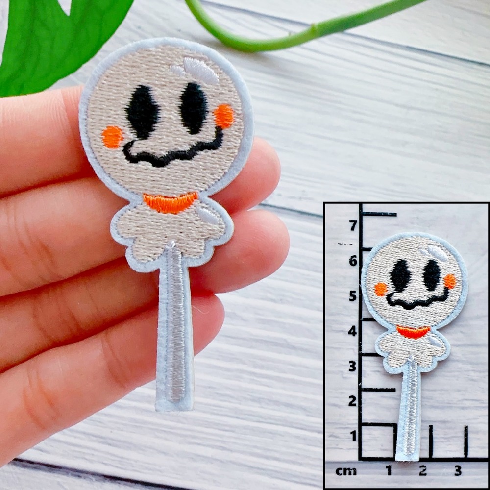 【皮卡布】I2 萬聖節 南瓜 幽靈 蜘蛛 蝙蝠 布貼 刺繡燙布貼 徽章 刺繡布貼 補丁補破洞 熨燙貼 燙布貼 Patch-規格圖6