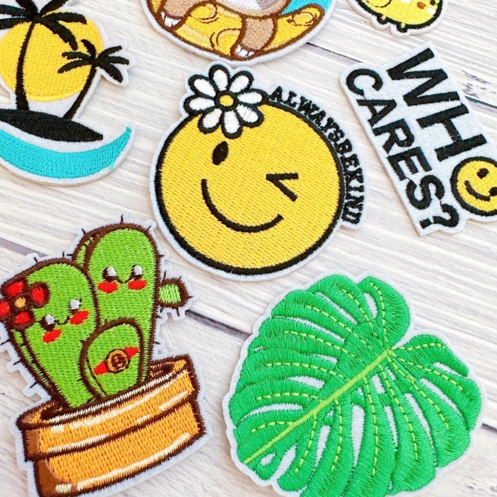 【皮卡布】i8 章魚 仙人掌 樹懶 龜背芋  布貼 刺繡燙布貼 徽章 刺繡布貼 熨燙貼 熨燙布貼 Patch 魔鬼氈布章-細節圖6