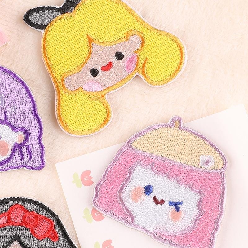 【皮卡布】免熨燙 A2 女孩 刺繡布貼紙 布貼紙 徽章 布貼 手帳貼紙 刺繡布貼 貼紙 自黏布貼 刺繡裝飾貼 patch-細節圖5