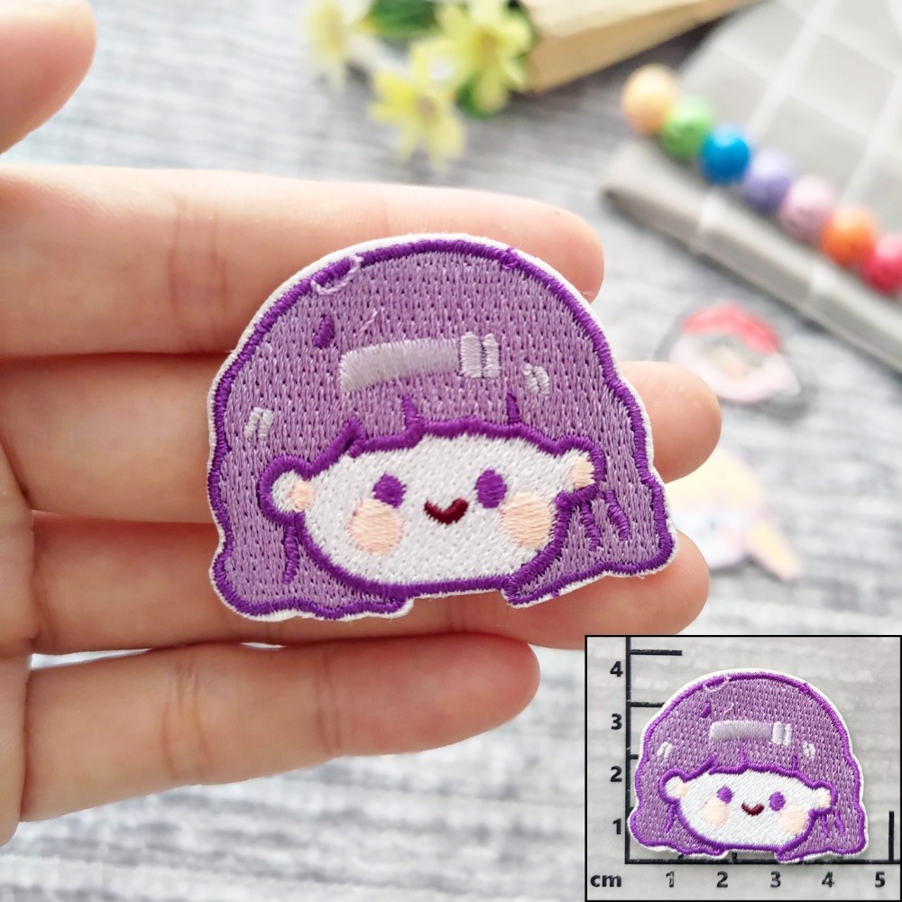 【皮卡布】免熨燙 A2 女孩 刺繡布貼紙 布貼紙 徽章 布貼 手帳貼紙 刺繡布貼 貼紙 自黏布貼 刺繡裝飾貼 patch-規格圖8