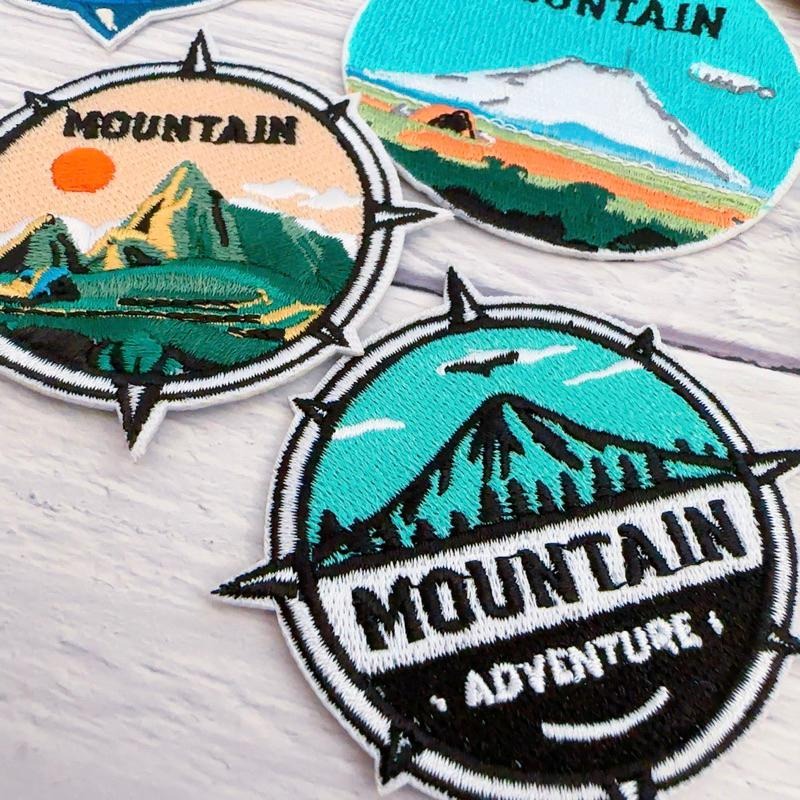 【皮卡布】J4 露營 登山 MOUNTAIN 裝飾布標 布章 臂章燙 魔鬼氈布章 徽章 刺繡布貼 熨燙貼 CAMPING-細節圖4