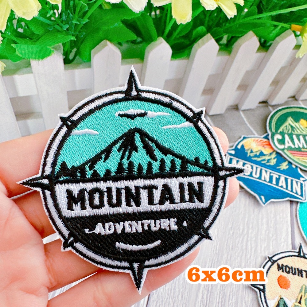 【皮卡布】J4 露營 登山 MOUNTAIN 裝飾布標 布章 臂章燙 魔鬼氈布章 徽章 刺繡布貼 熨燙貼 CAMPING-規格圖10