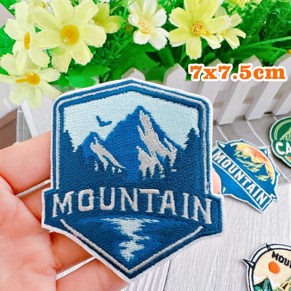 【皮卡布】J4 露營 登山 MOUNTAIN 裝飾布標 布章 臂章燙 魔鬼氈布章 徽章 刺繡布貼 熨燙貼 CAMPING-規格圖10