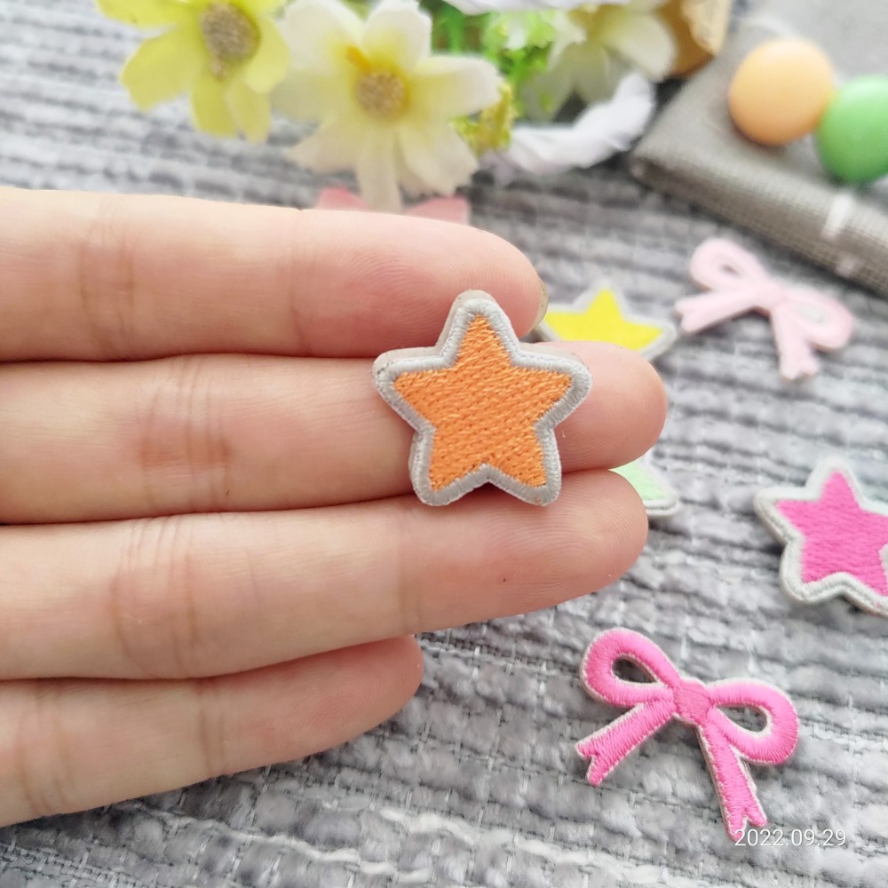 (2x2cm)星星-橘(貼紙款)