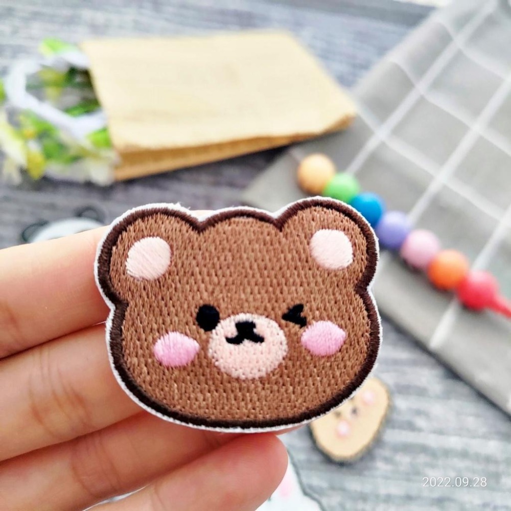 【皮卡布】免熨燙 Q3 動物頭 刺繡布貼紙 貼紙 徽章 布貼 手帳貼紙 刺繡布貼 貼紙 自黏布貼 刺繡裝飾貼 patch-細節圖5