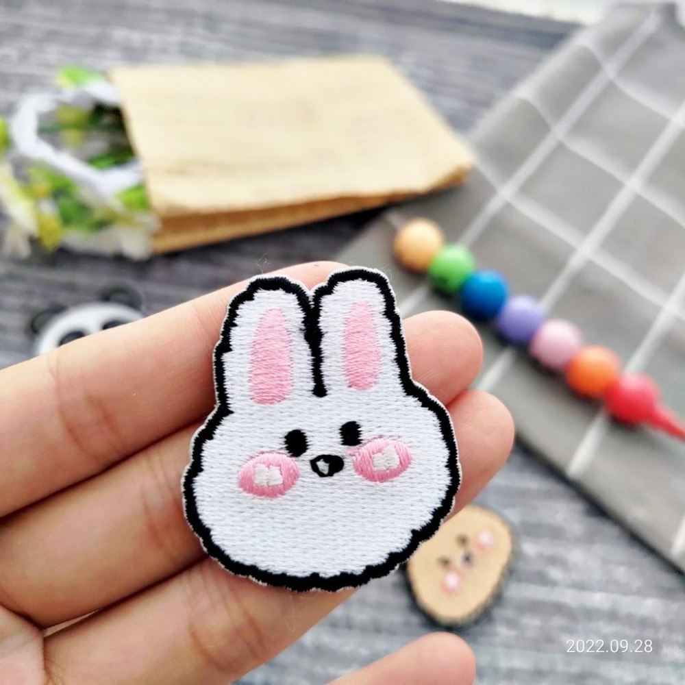 【皮卡布】免熨燙 Q3 動物頭 刺繡布貼紙 貼紙 徽章 布貼 手帳貼紙 刺繡布貼 貼紙 自黏布貼 刺繡裝飾貼 patch-細節圖6