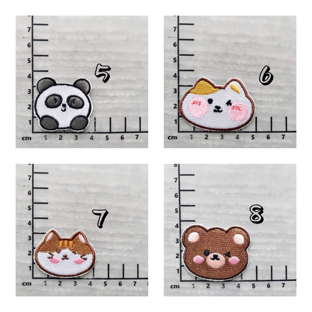 【皮卡布】免熨燙 Q3 動物頭 刺繡布貼紙 貼紙 徽章 布貼 手帳貼紙 刺繡布貼 貼紙 自黏布貼 刺繡裝飾貼 patch-細節圖9