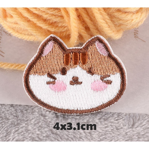 【皮卡布】免熨燙 Q3 動物頭 刺繡布貼紙 貼紙 徽章 布貼 手帳貼紙 刺繡布貼 貼紙 自黏布貼 刺繡裝飾貼 patch-規格圖10