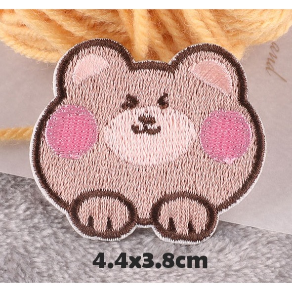 【皮卡布】免熨燙 Q3 動物頭 刺繡布貼紙 貼紙 徽章 布貼 手帳貼紙 刺繡布貼 貼紙 自黏布貼 刺繡裝飾貼 patch-規格圖10