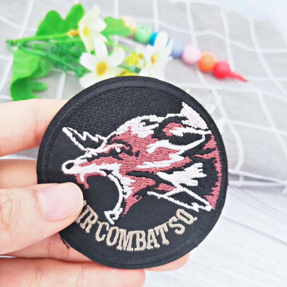 【皮卡布】 P2一套9款 骷魯頭 猴子 狼 布章 臂章燙 刺繡燙布貼 徽章 刺繡布貼 補丁 補破洞 燙貼布 熨燙布貼-細節圖3