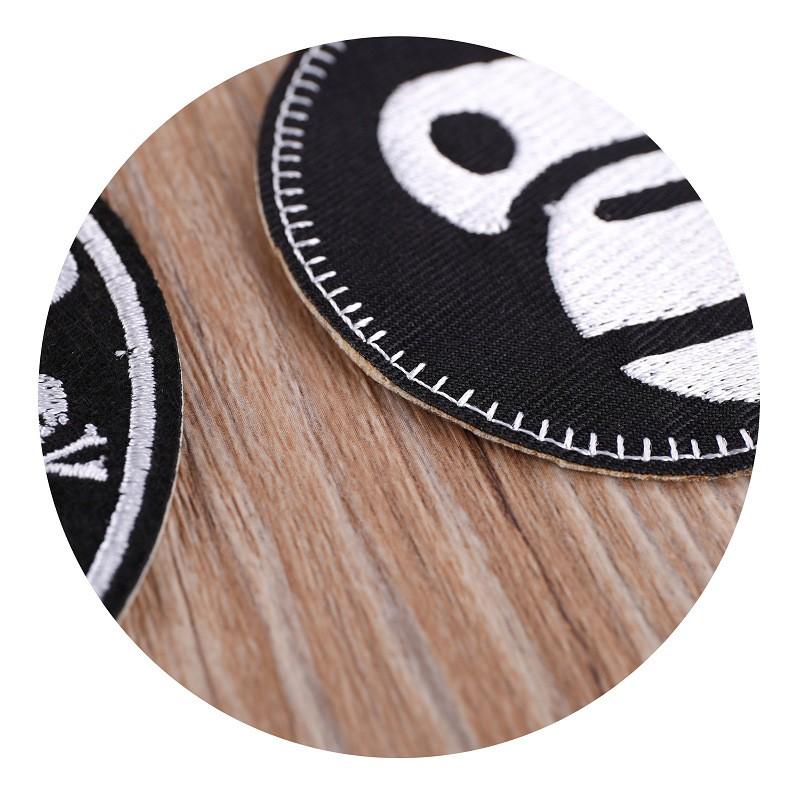 【皮卡布】 P2一套9款 骷魯頭 猴子 狼 布章 臂章燙 刺繡燙布貼 徽章 刺繡布貼 補丁 補破洞 燙貼布 熨燙布貼-細節圖5