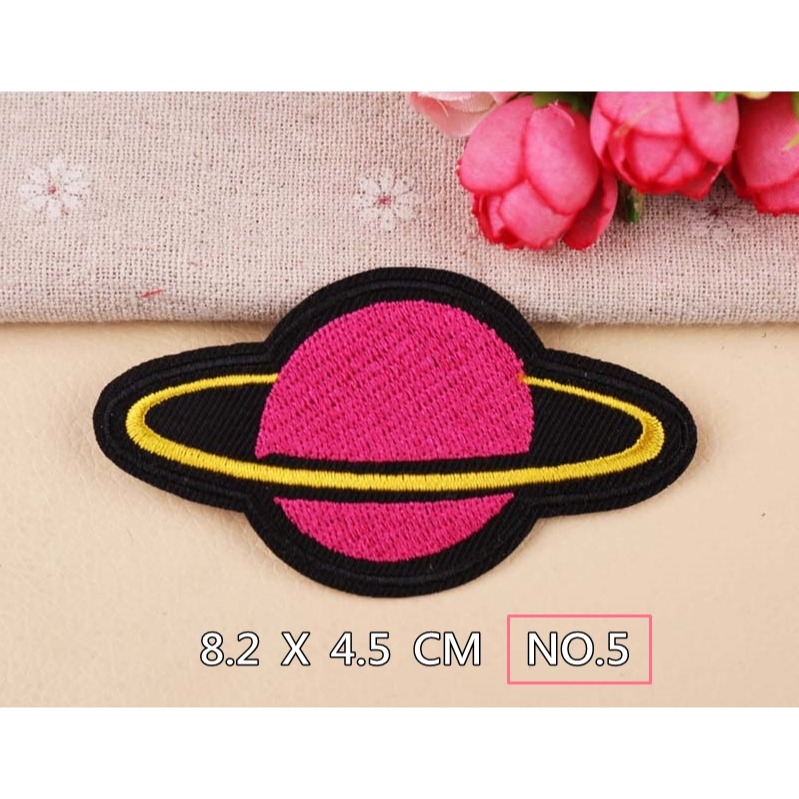 【皮卡布】s6 火箭 飛碟 太空人 布貼 裝飾 布章 臂章燙 刺繡燙布貼 徽章 刺繡布貼 補丁 補破洞 燙貼布 熨燙布貼-規格圖3