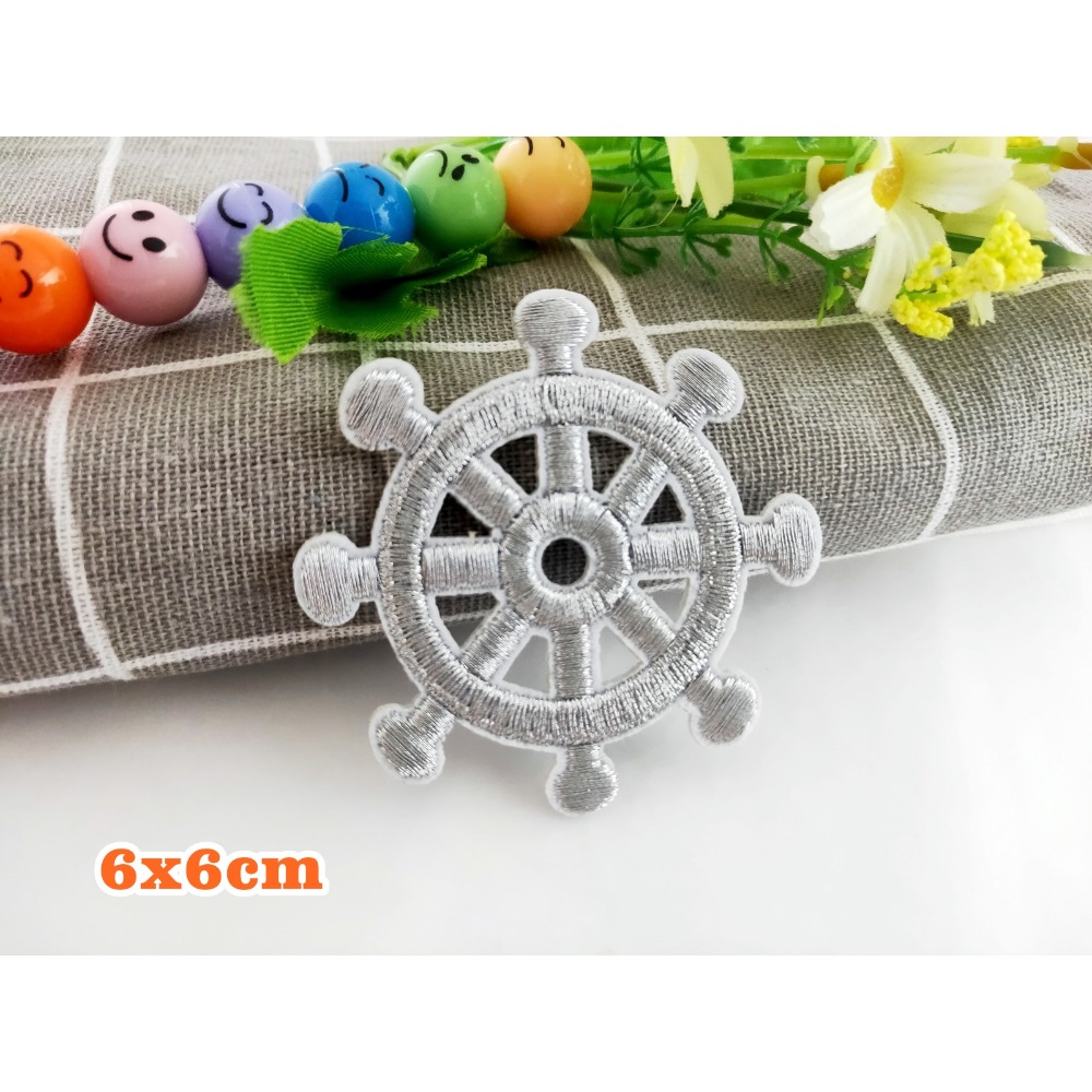 【皮卡布】 S12 太空人 船舵 愛心 熨燙徽章 布貼 布章 臂章燙 刺繡燙布貼 刺繡 徽章 刺繡布貼 燙貼布 熨燙布貼-規格圖9