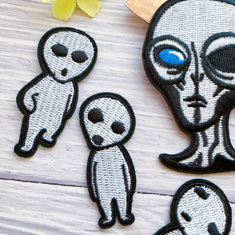 【皮卡布】 S9 外星人 布章 臂章燙 刺繡燙布貼 刺繡 徽章 刺繡布貼 補丁 補破洞 燙貼布 熨燙布貼-細節圖4