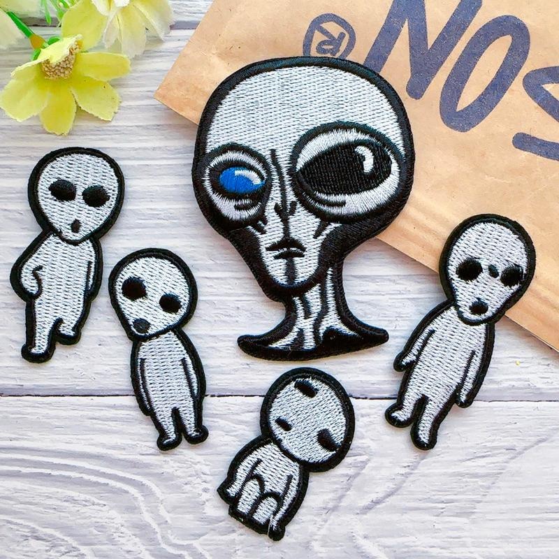 【皮卡布】 S9 外星人 布章 臂章燙 刺繡燙布貼 刺繡 徽章 刺繡布貼 補丁 補破洞 燙貼布 熨燙布貼-細節圖5