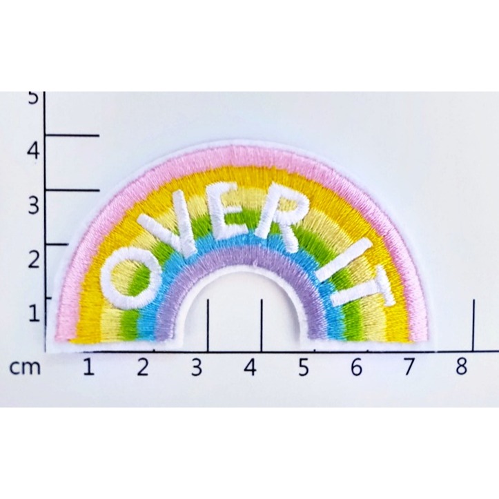 【皮卡布】T3-太陽花 小花 蜜蜂 彩虹 布貼 臂章燙 刺繡燙布貼 徽章 刺繡布貼 補丁 補破洞 燙貼布 熨燙布貼-規格圖6