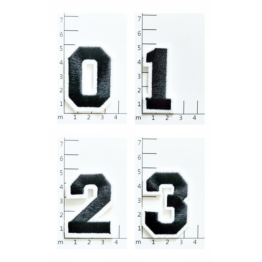 【皮卡布】E7 數字布貼  布貼 臂章燙 刺繡燙布貼 徽章 刺繡布貼 補丁 補破洞 燙貼布 熨燙布貼-細節圖3