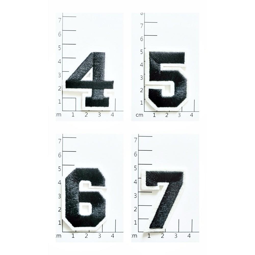 【皮卡布】E7 數字布貼  布貼 臂章燙 刺繡燙布貼 徽章 刺繡布貼 補丁 補破洞 燙貼布 熨燙布貼-細節圖4