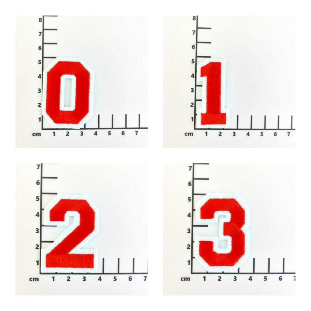 【皮卡布】E7 數字布貼  布貼 臂章燙 刺繡燙布貼 徽章 刺繡布貼 補丁 補破洞 燙貼布 熨燙布貼-細節圖6